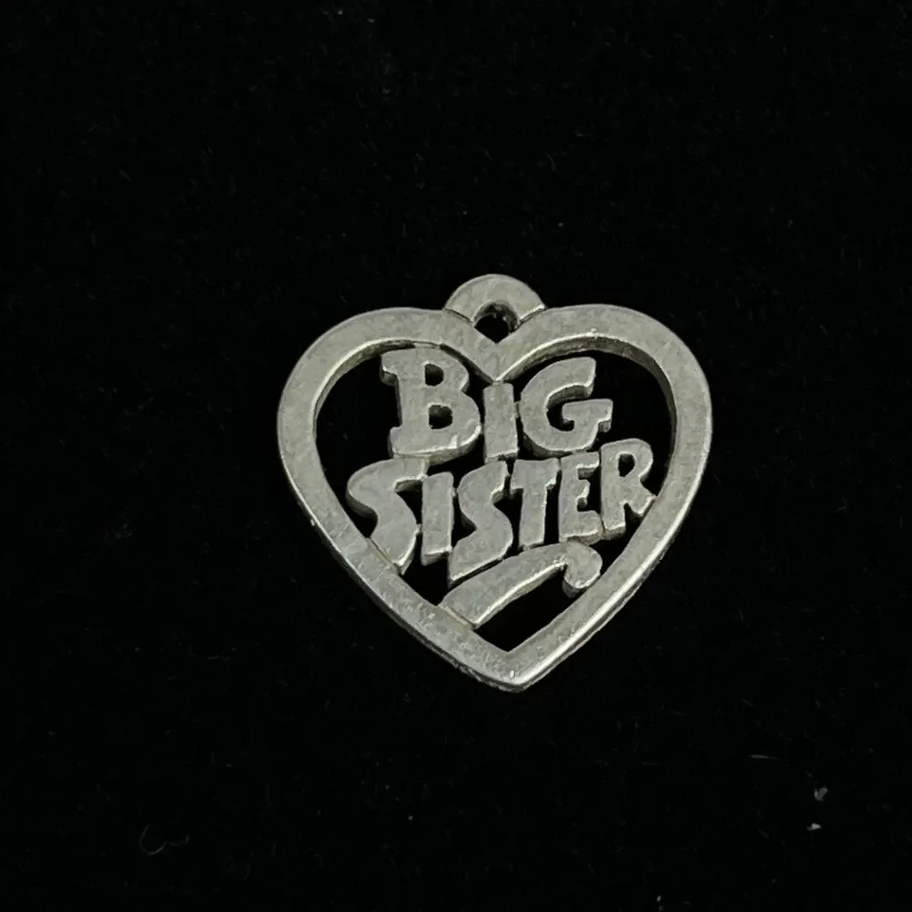 James Avery Sterling Silver Big Sister Heart Charm AVERY STER